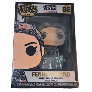 Funko × Star Wars POP PIN Fennec Shand Enamel Pin with Black and Brown
